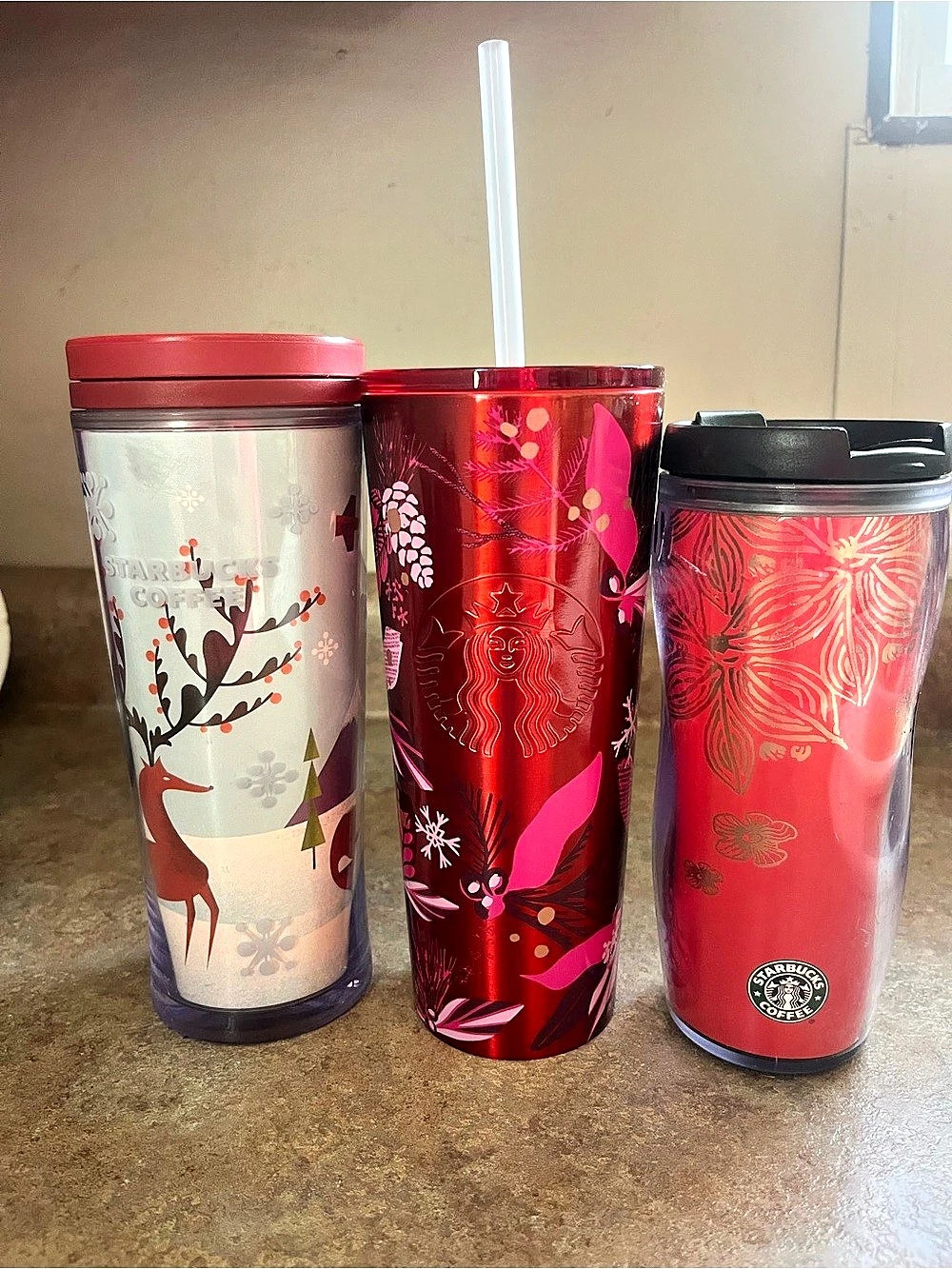 Starbucks Winter Holiday Cups Assorted Years And Types A Lot Of Three